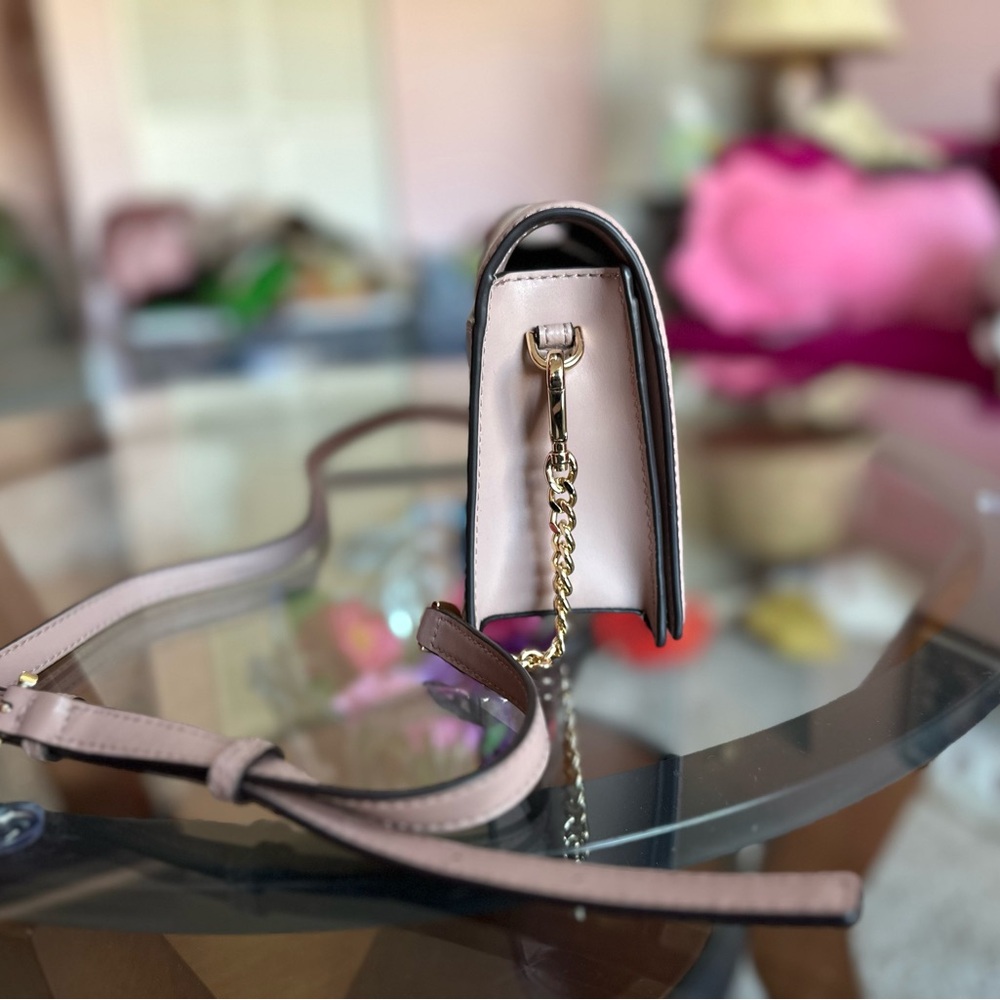 Michael Kors Tri-Tone Logo Crossbody Bag in Pink and Cream - Picture 3 of 4